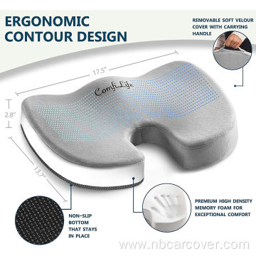 Gel Enhanced Seat Cushion - Non-Slip Orthopedic Gel